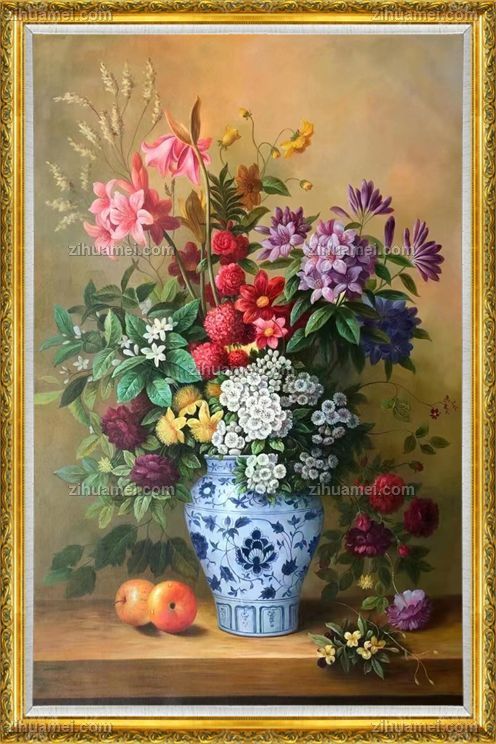 酒店玄关适合什么样的花卉油画作品