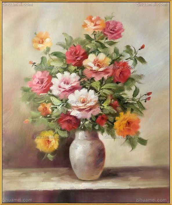 写生花卉花瓶