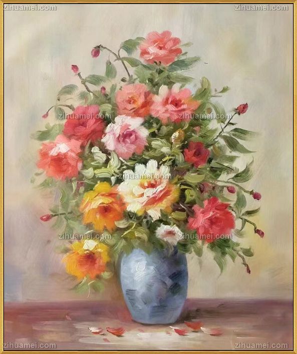写生花卉花瓶