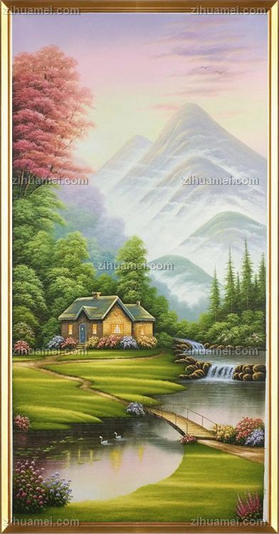唯美风景托马斯风景油画