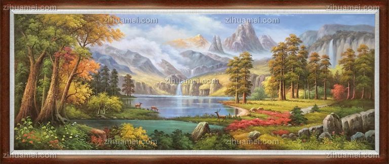 适合客厅大厅的风景油画