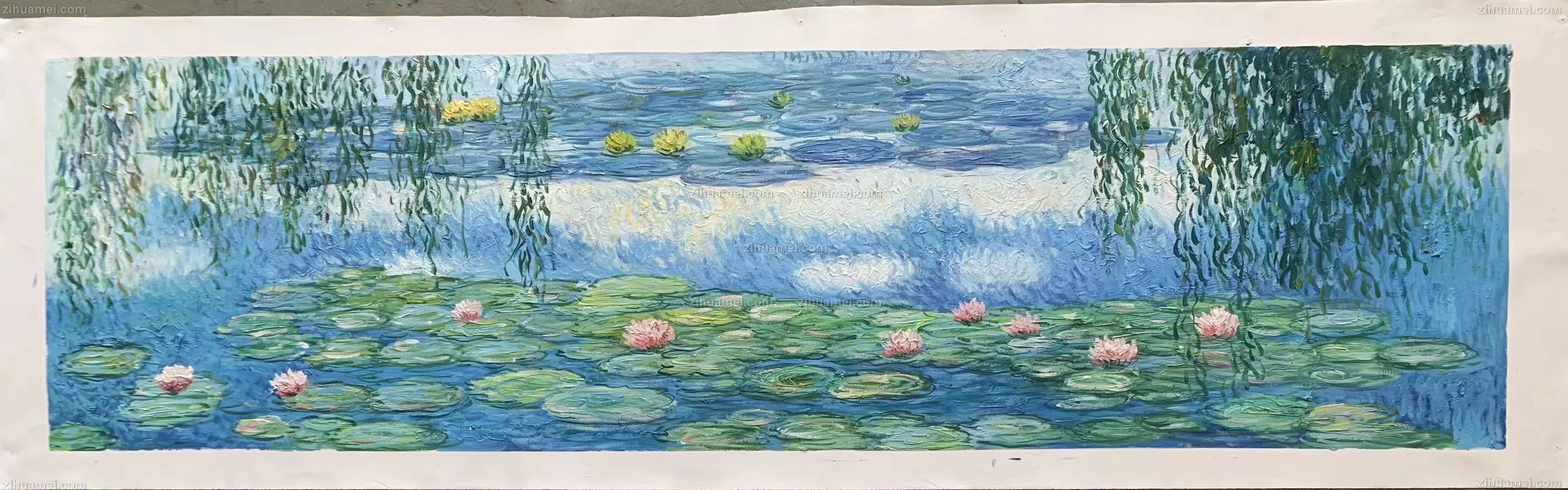 卧室床头挂画手绘油画