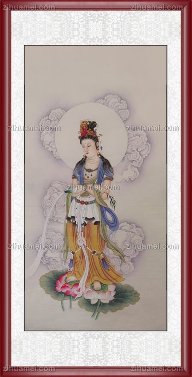 玄关中堂挂画观世音菩萨国画