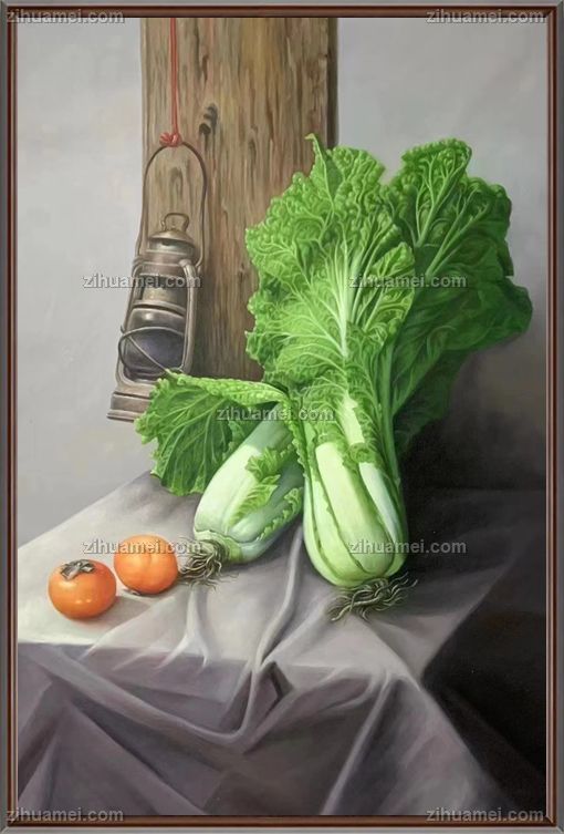 精品白菜写实油画