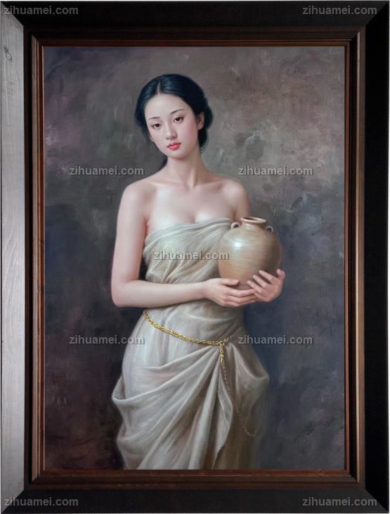 美女人体艺术油画手绘