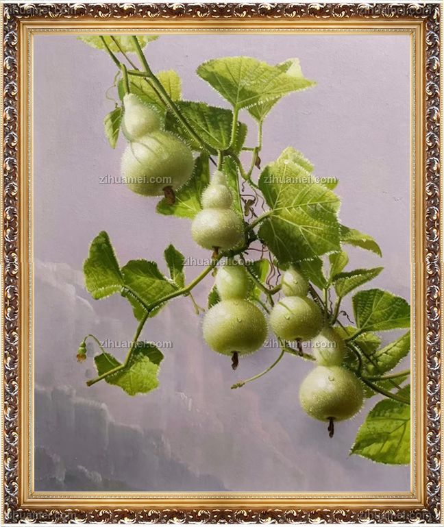 餐厅葫芦油画作品