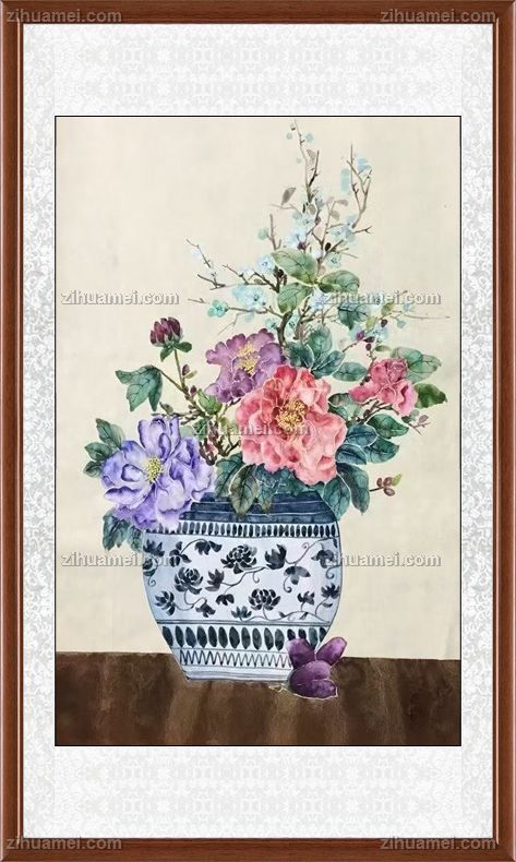 平安富贵花卉国画