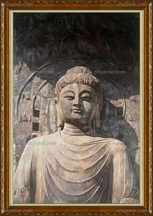 玄关神佛写实油画人物油画