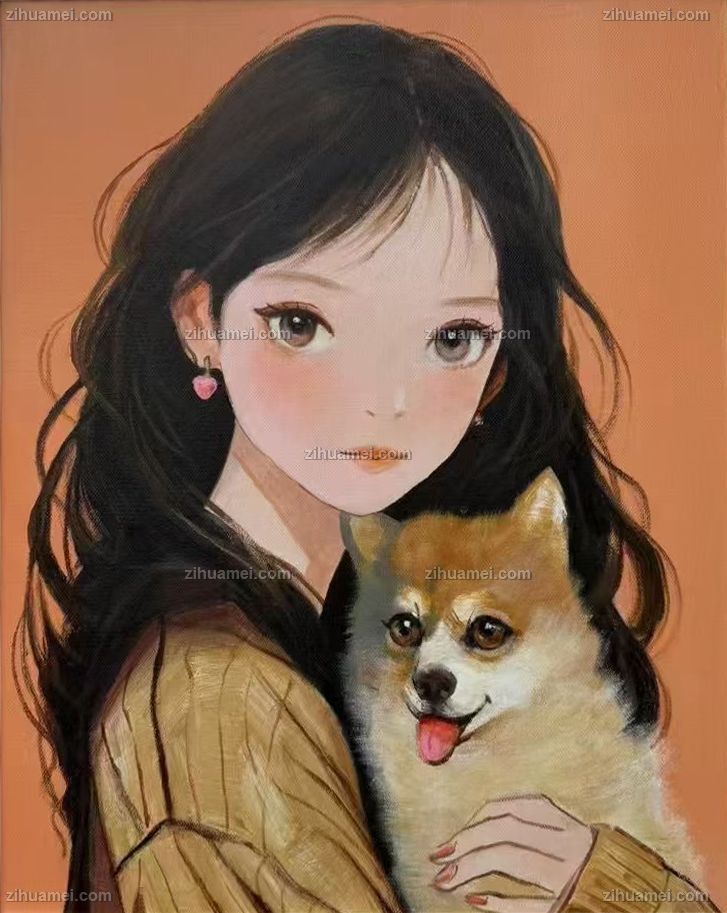 人物手绘油画