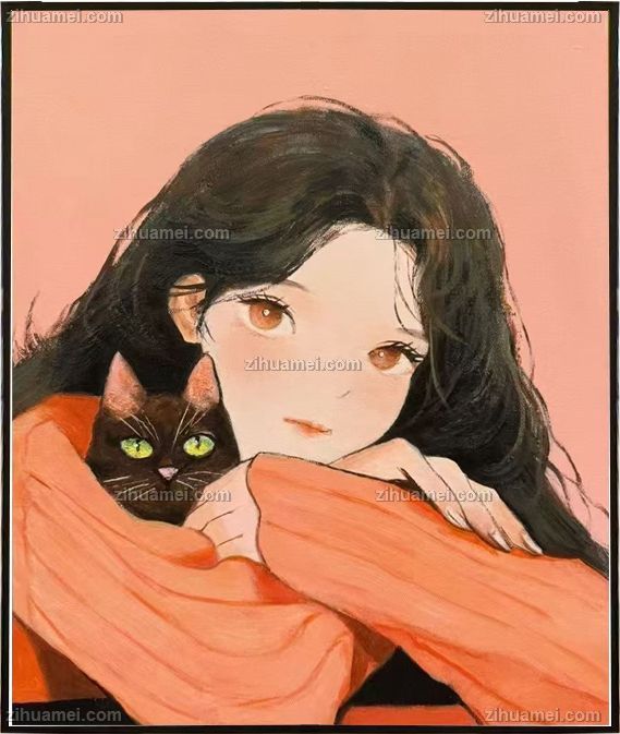 原创动漫手绘人物油画