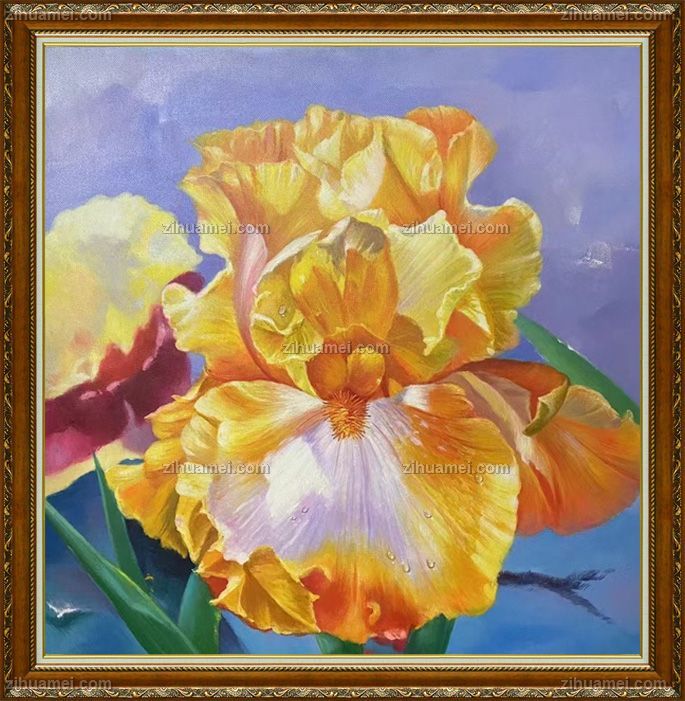 精品写实茑尾花油画