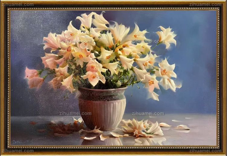 纯手绘花卉油画印象花卉油画