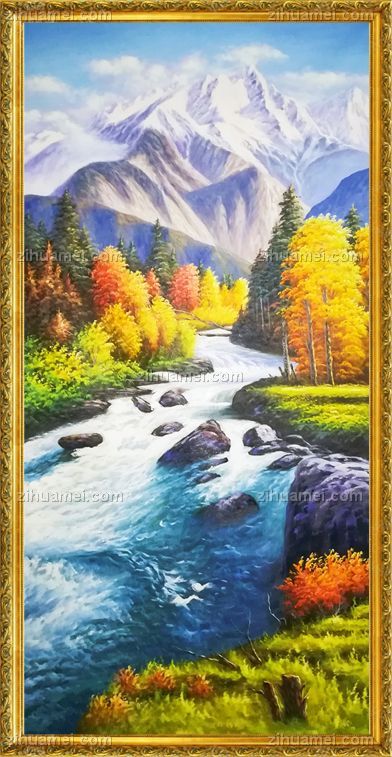 风景油画 山水画 中式油画