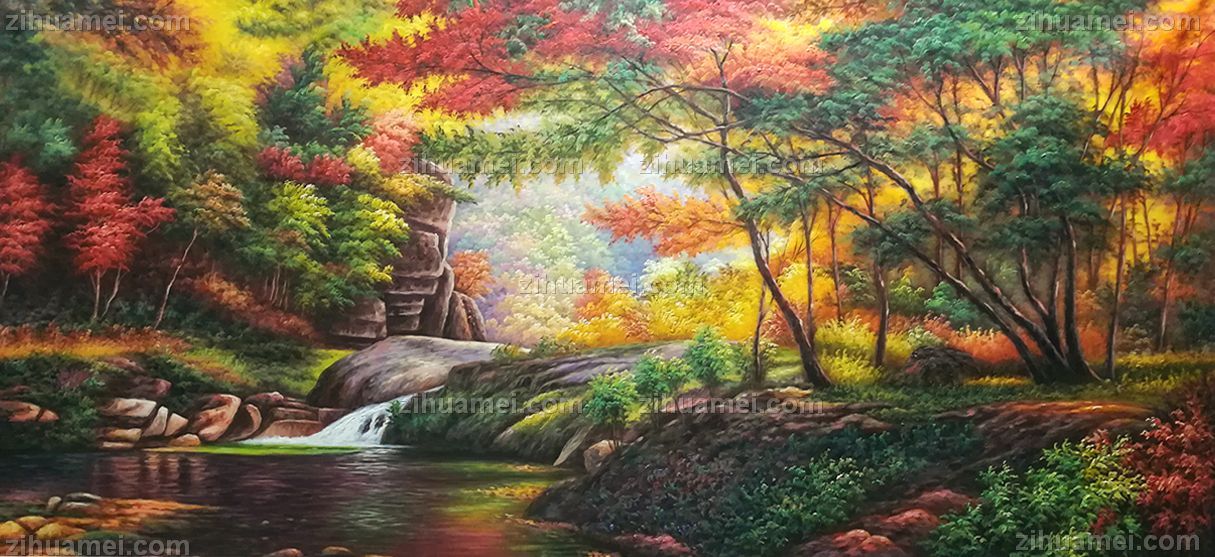 风景油画 中式油画 家庭挂画 酒店挂画