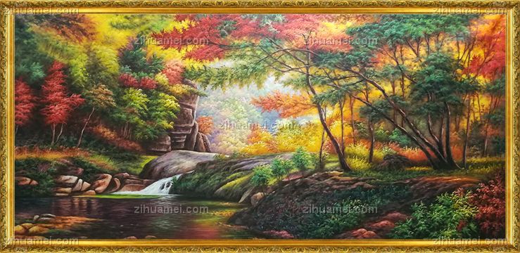 风景油画 中式油画 家庭挂画 酒店挂画