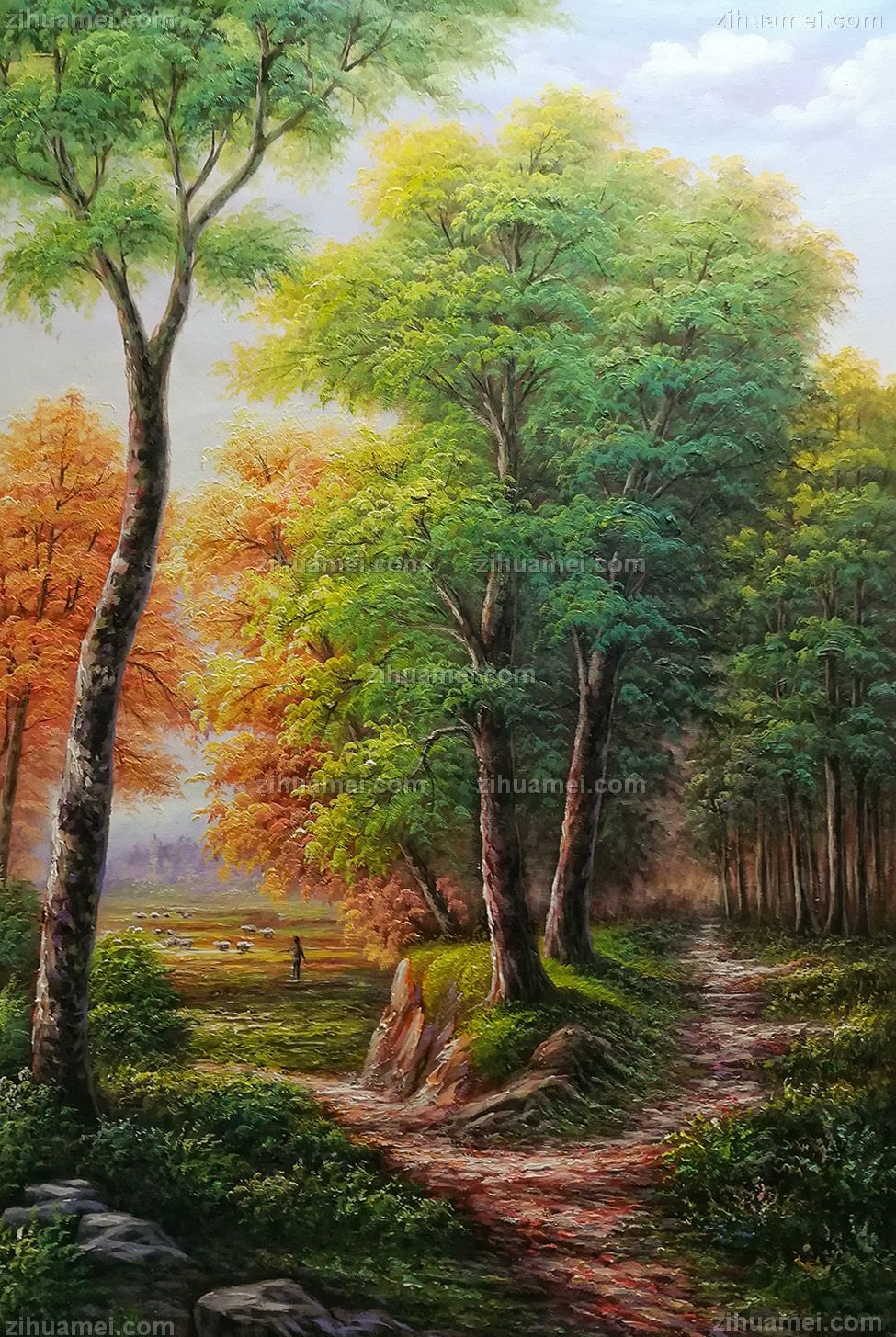山水油画 风景油画 中式油画