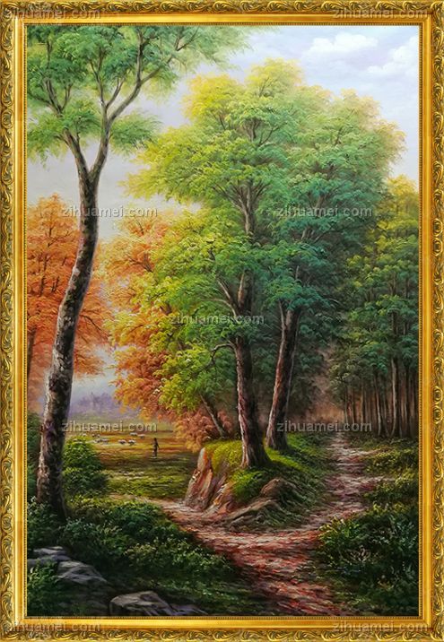 山水油画 风景油画 中式油画