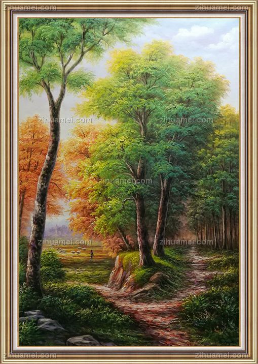 山水油画 风景油画 中式油画