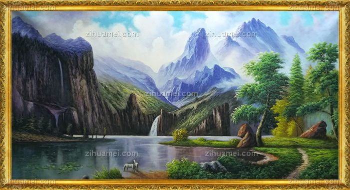 风景油画 山水画 中式油画