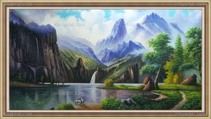 风景油画 山水画 中式油画