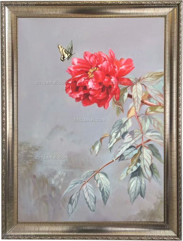 富贵牡丹 中式油画