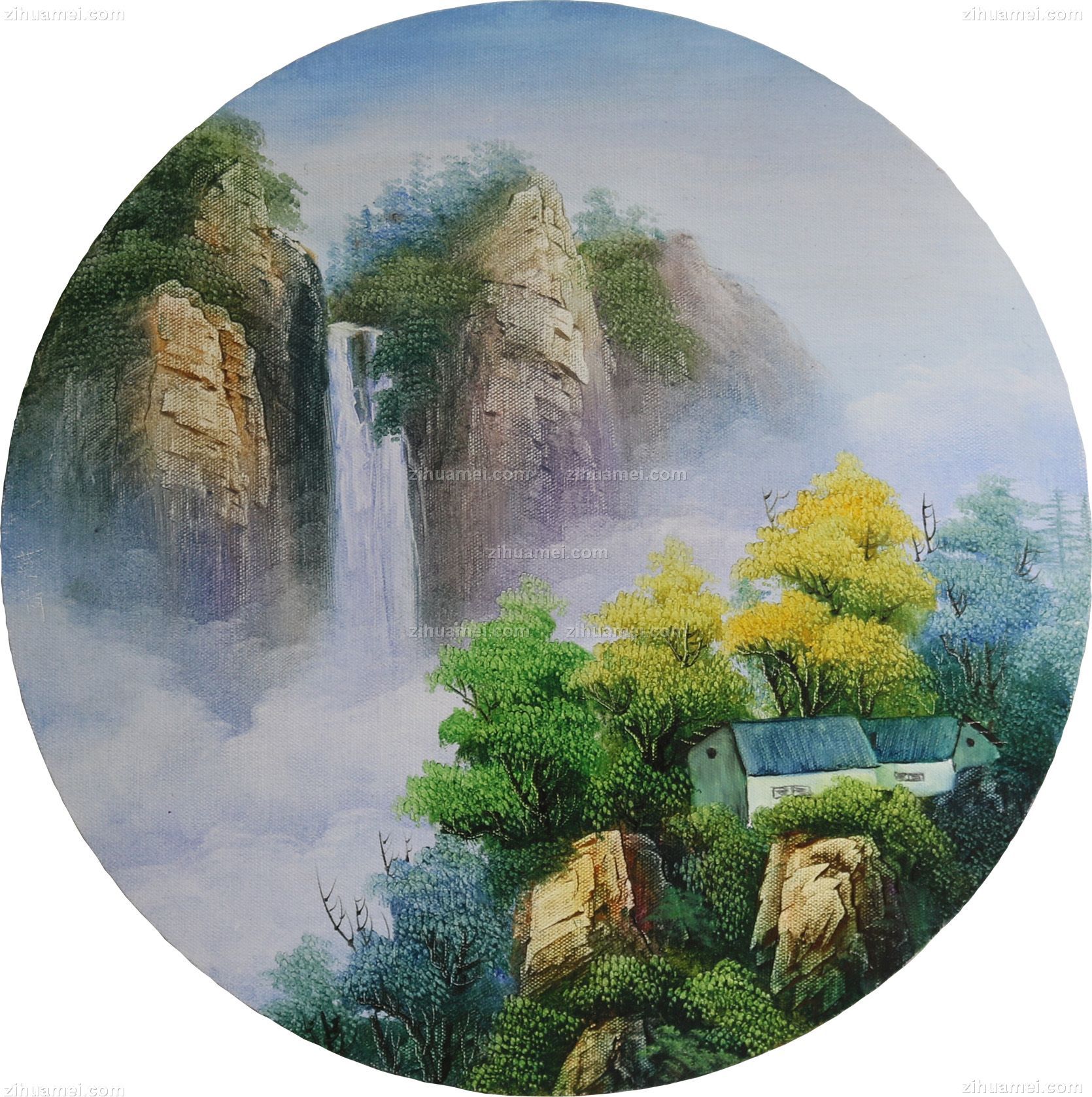 山水油画