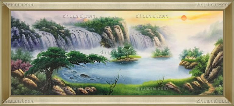 聚宝盆油画纯手绘