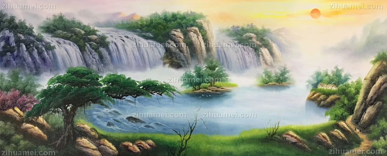 聚宝盆油画纯手绘