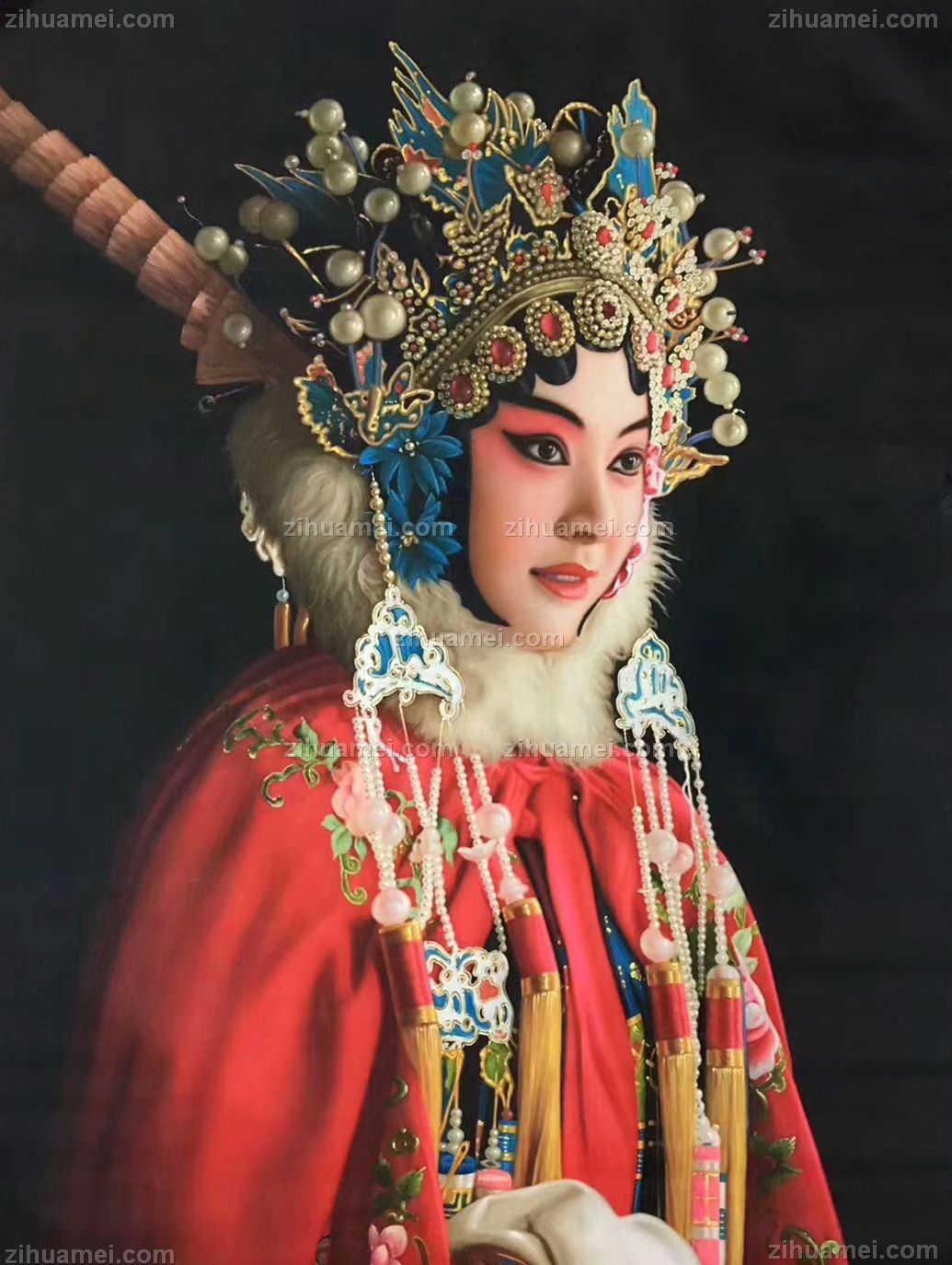 京剧脸谱国色天香穆桂英