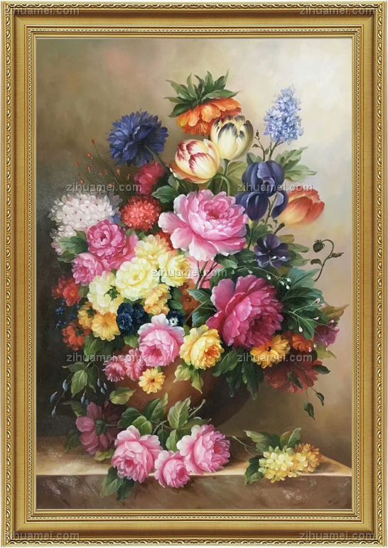 手绘油画欧式花卉