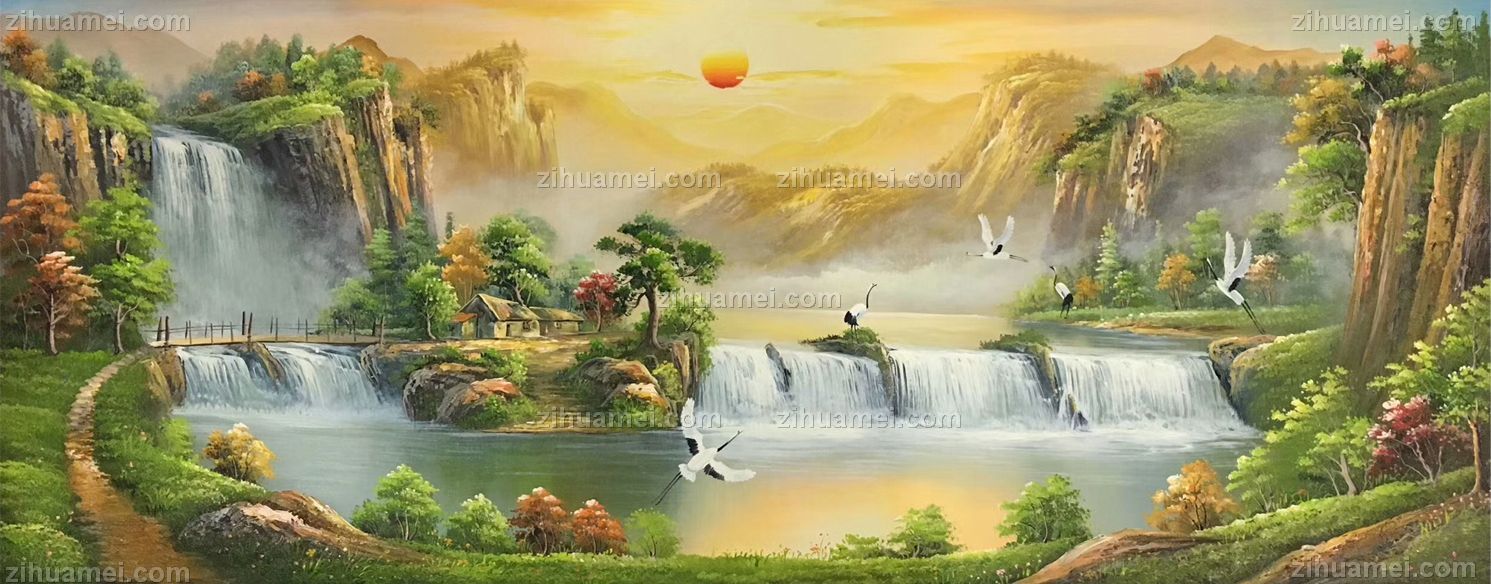 聚宝盆油画纯手绘