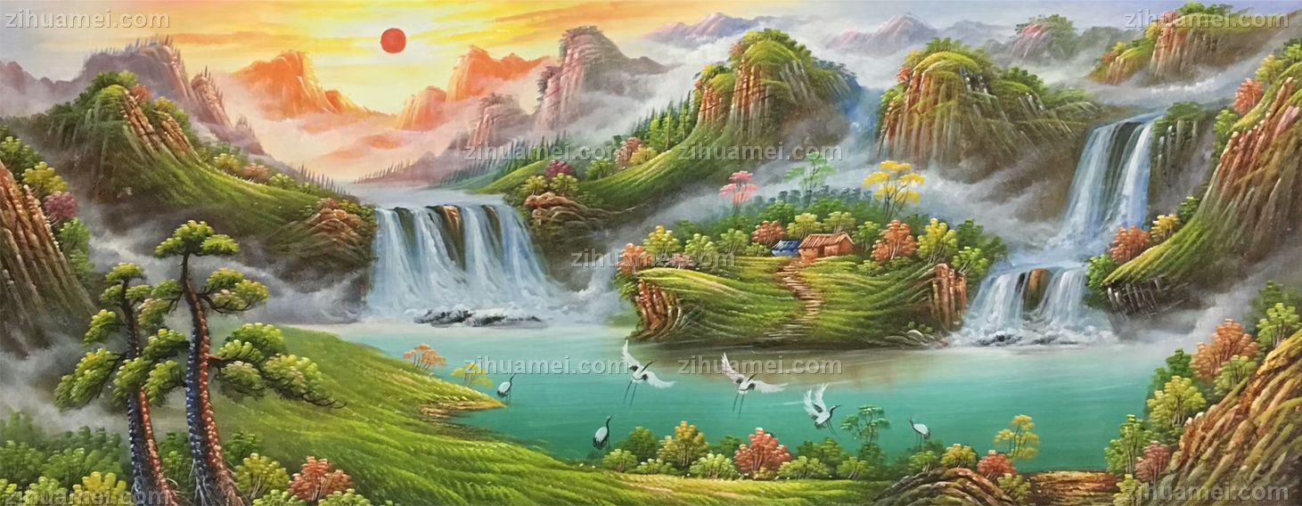 聚宝盆油画纯手绘