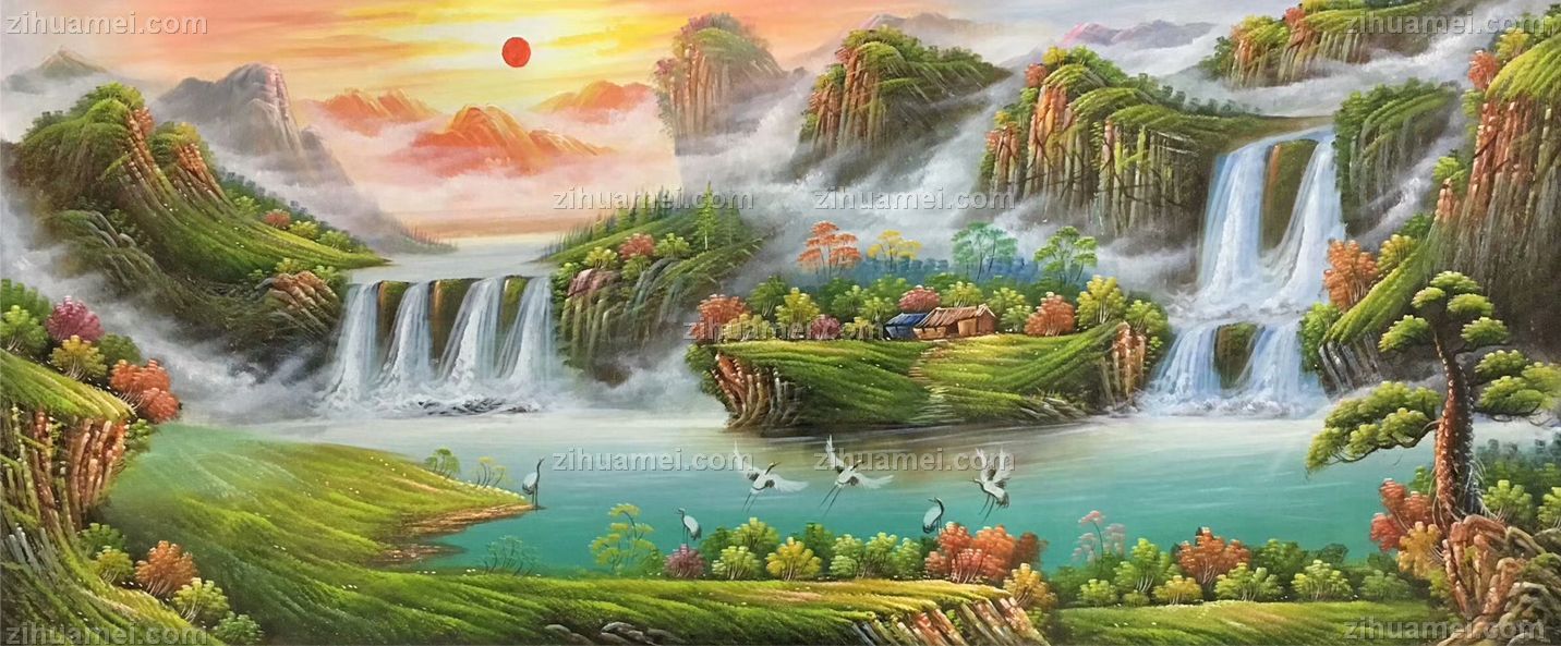 聚宝盆油画纯手绘