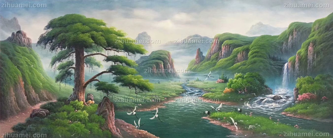 聚宝盆油画纯手绘