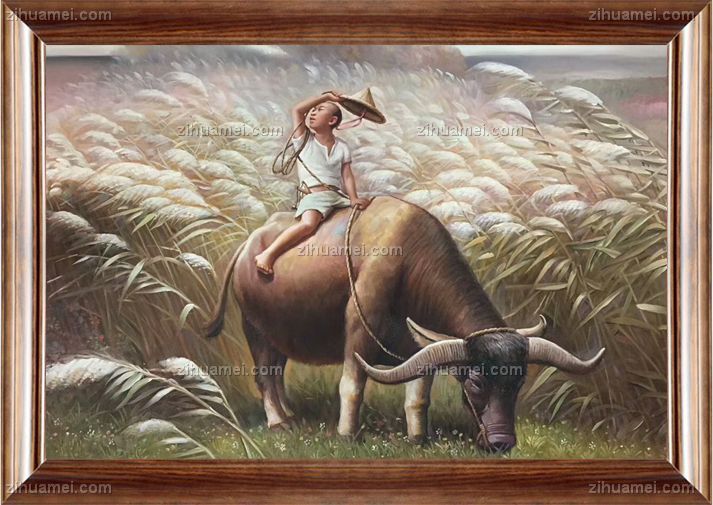 纯手工手绘油画中式油画