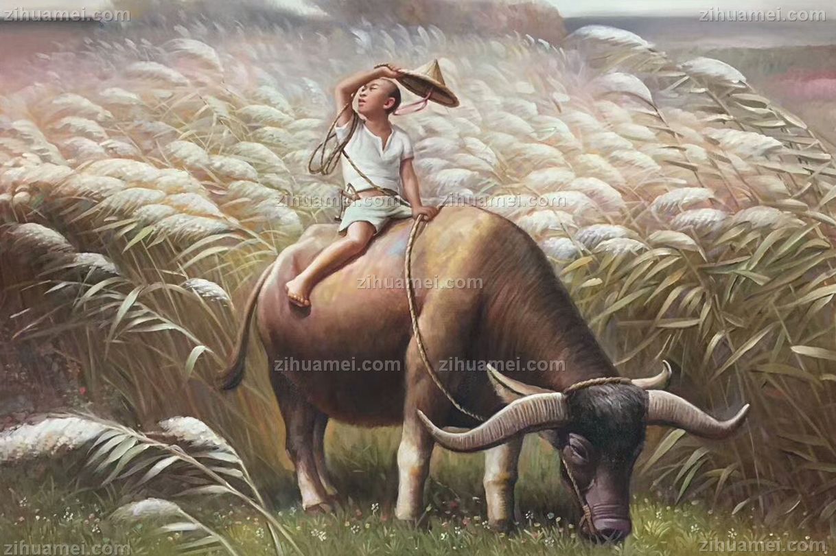 纯手工手绘油画中式油画