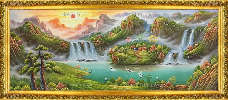 聚宝盆油画纯手绘