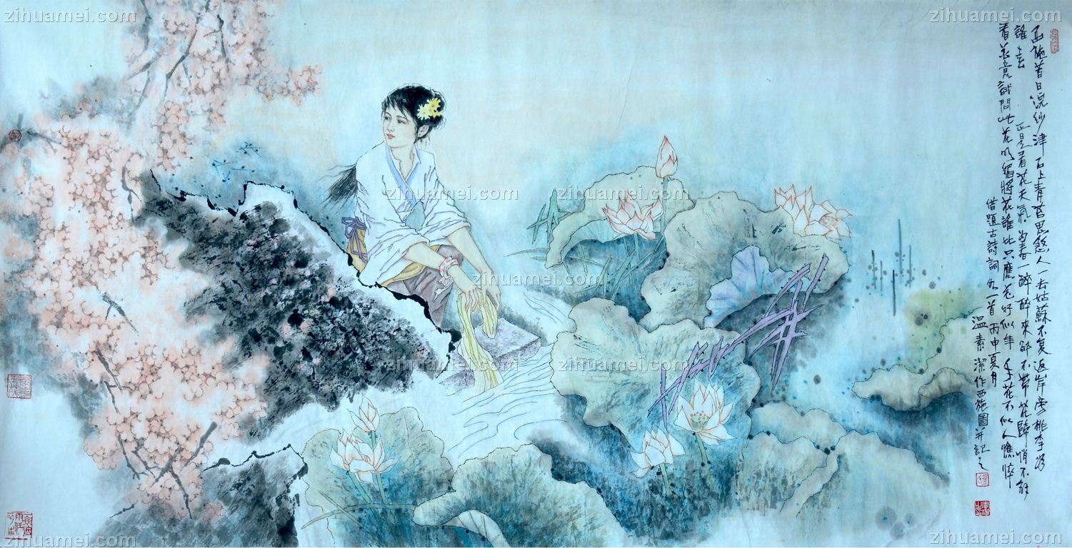 西施浣纱,张惠斌的关门弟子温素洁