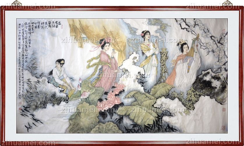 四美图,张惠斌的关门弟子温素洁