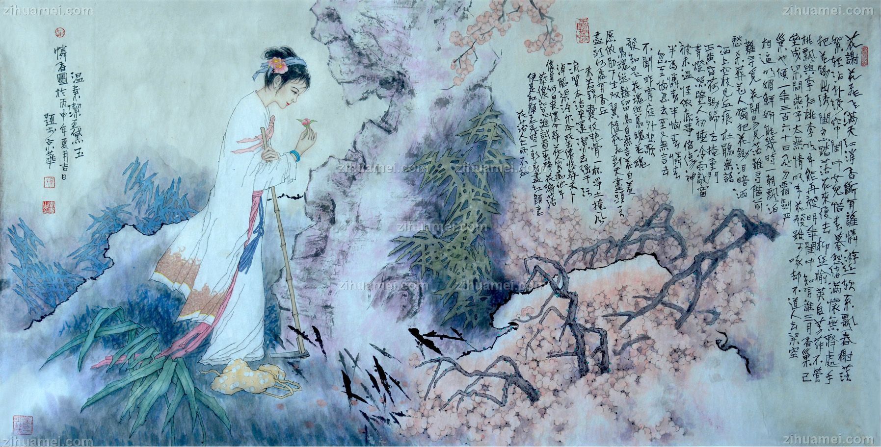 黛玉怜香图,张惠斌的关门弟子温素洁