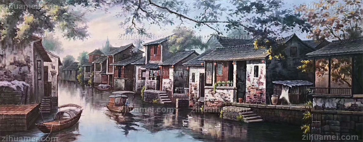 水墨江南风景