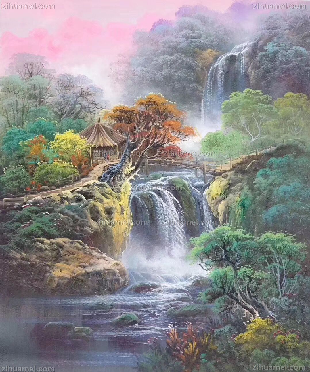 中国书法交易中心油画风景
