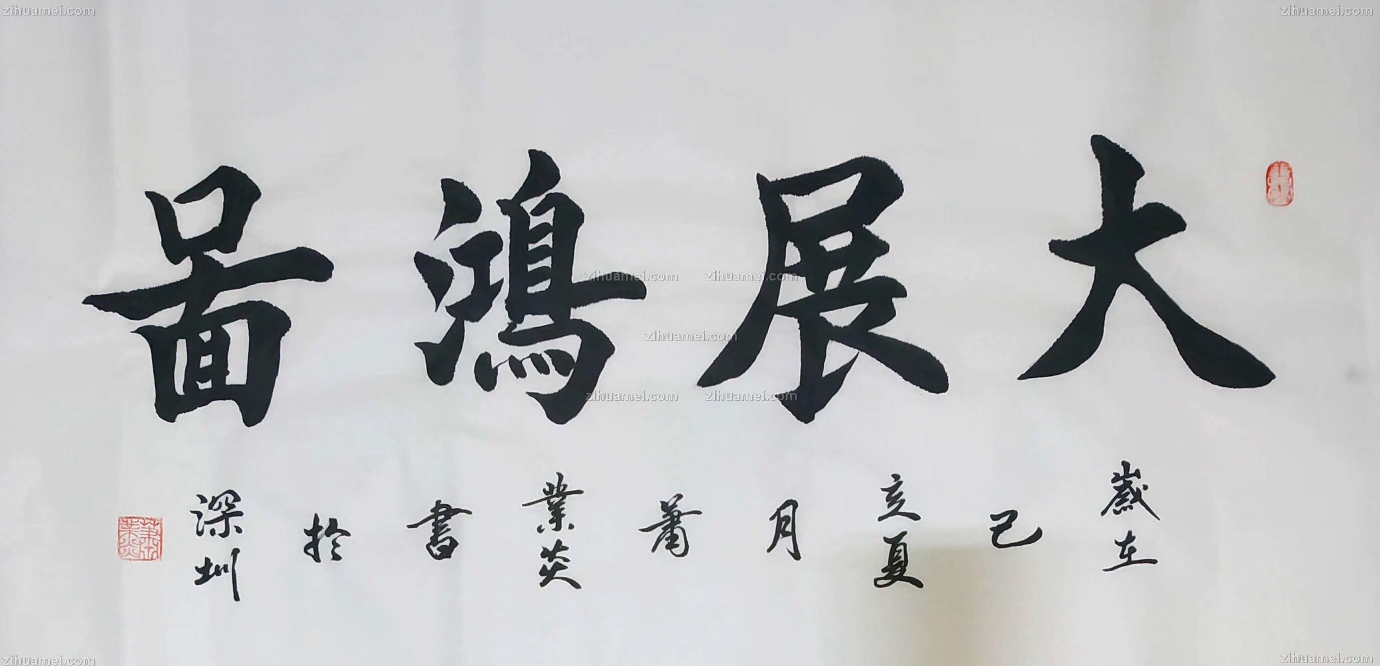 大展鸿图肖业炎书法作品