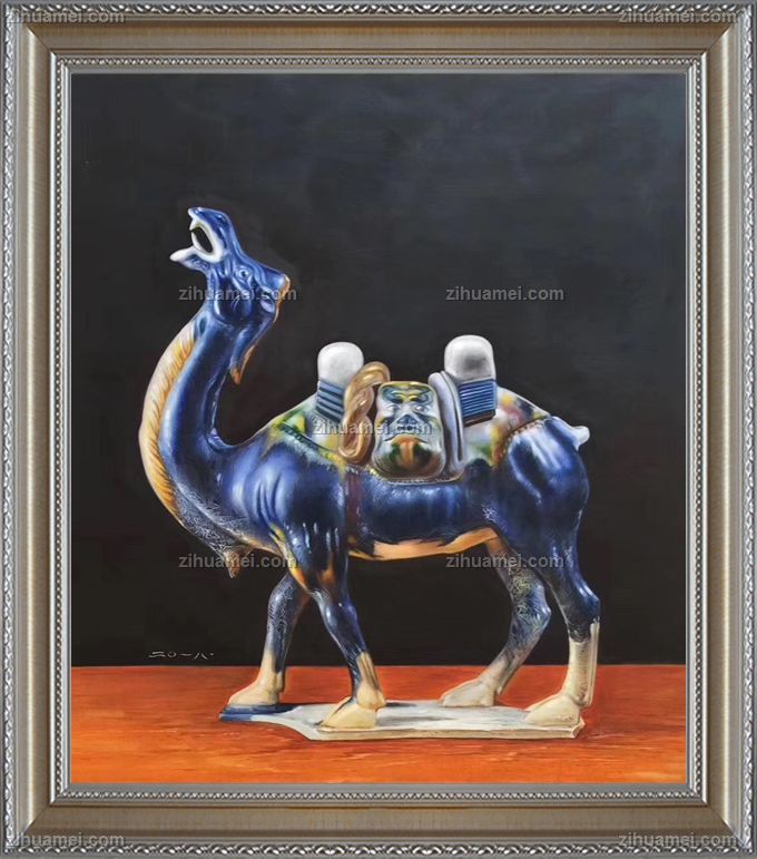 中式油画 骆驼