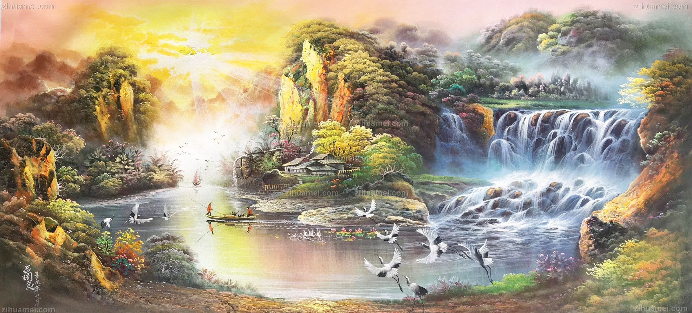 手绘油画