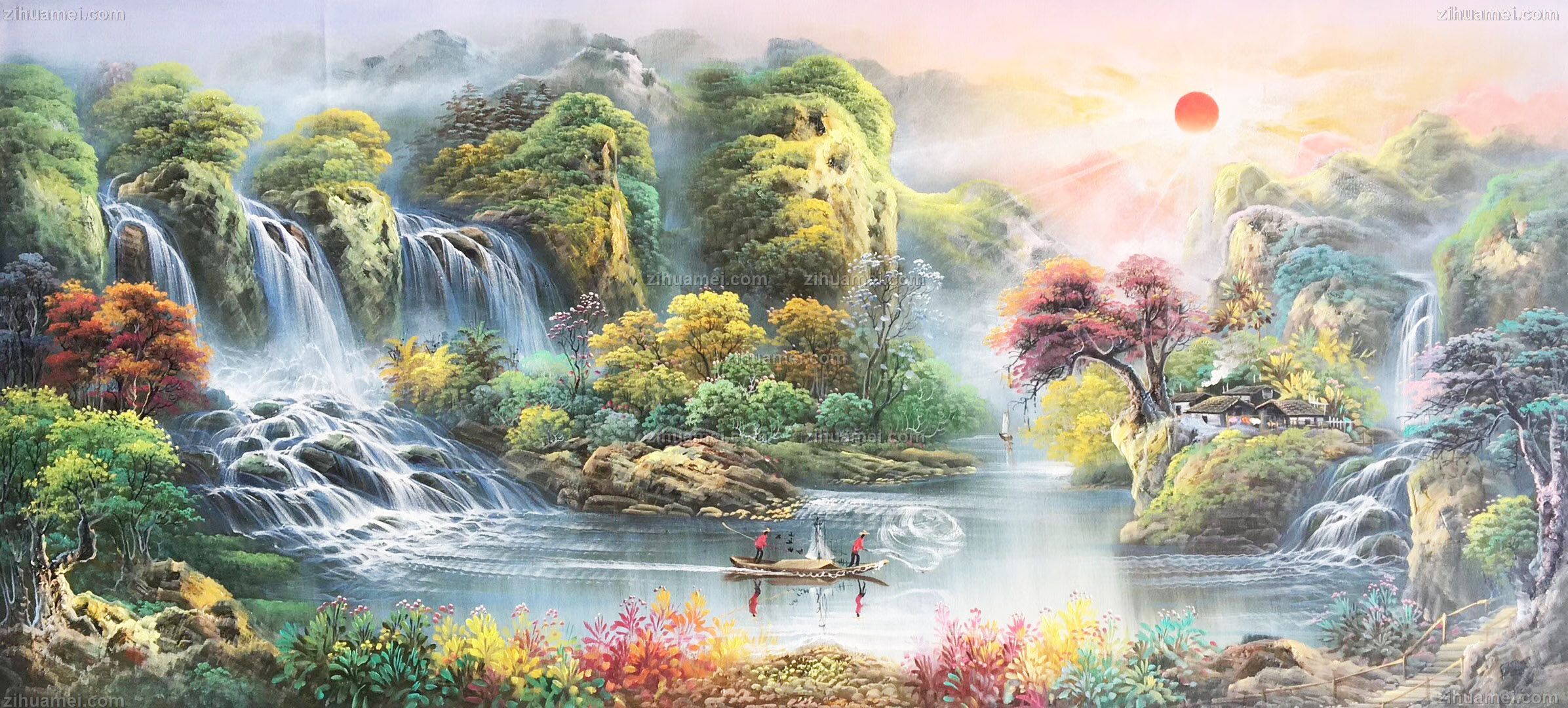 花鸟画手绘油画