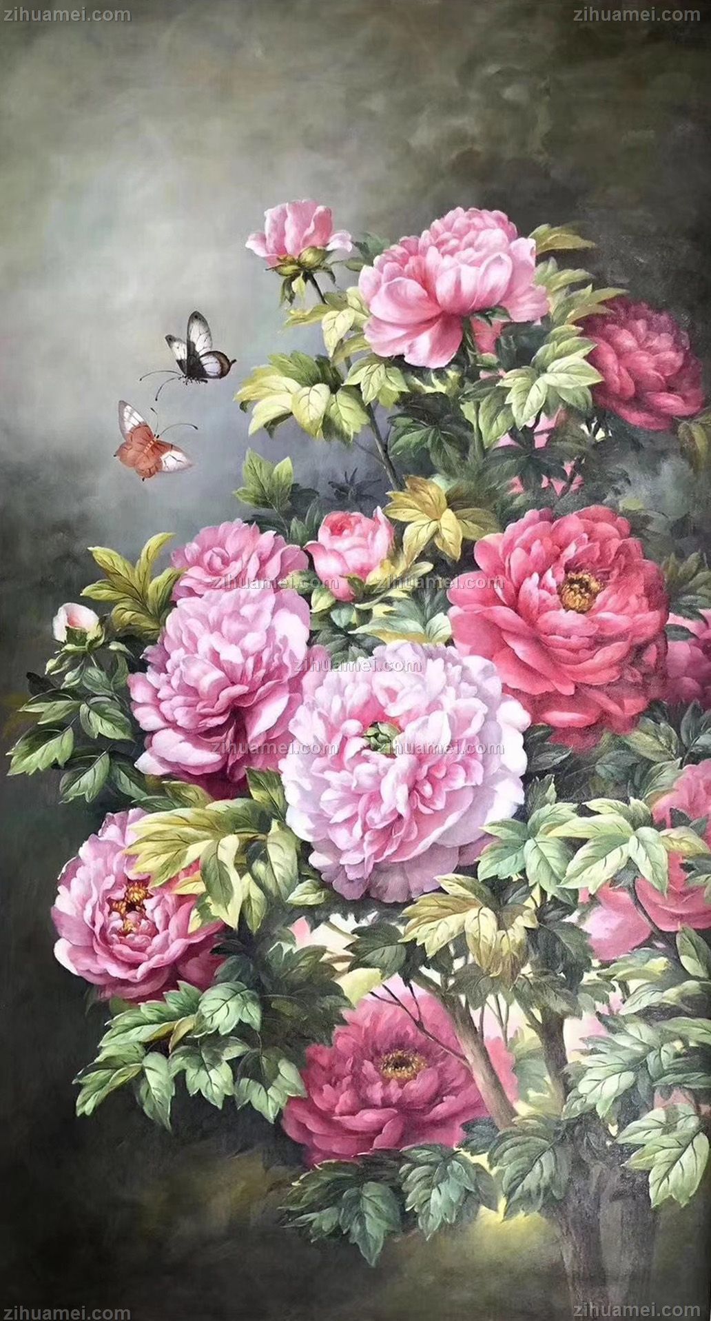 花鸟画手绘油画