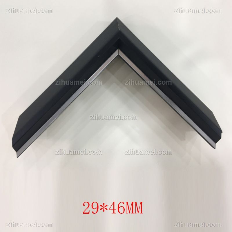 高档实木系列黑烫银29*46MM