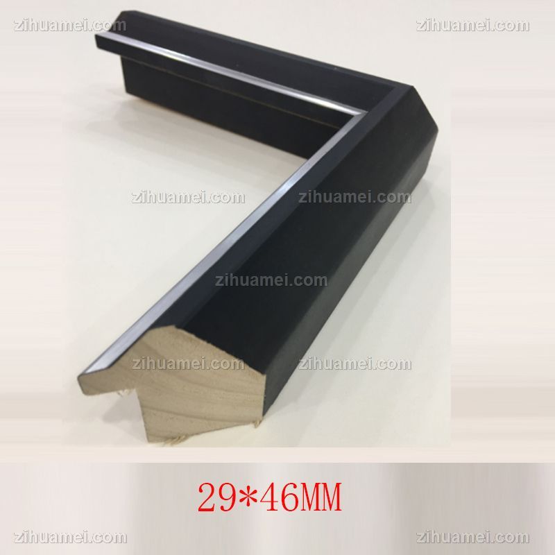 高档实木系列黑烫银29*46MM