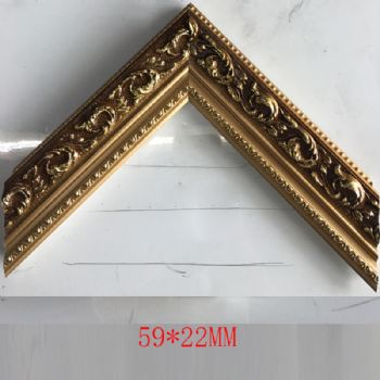 Spraying wood wire gold 59*22mm